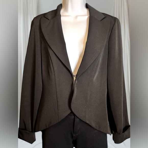 Charlotte Russe Jackets & Blazers - Charlotte Russe Y2K Retro Vintage  Black Fully Lined  Blazer Size Medium